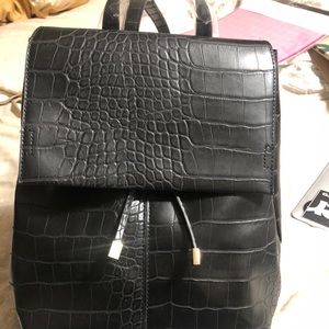 Top shop snakeskin backpack